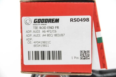 Наконечник рулевой тяги goodrem RS0498