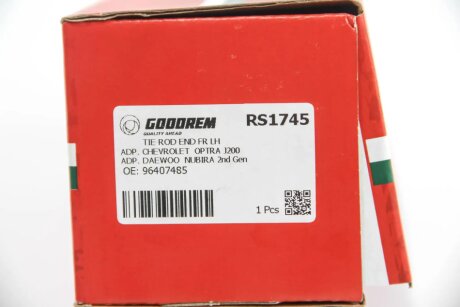 Накінечник кермової тяги goodrem RS1745