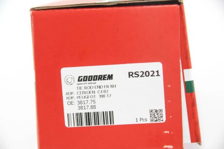 Накінечник кермової тяги goodrem RS2021