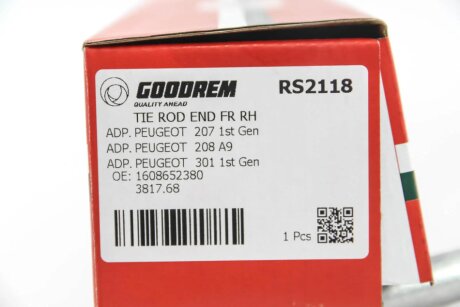 Накінечник кермової тяги goodrem RS2118