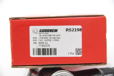 Наконечник рулевой тяги goodrem RS2198