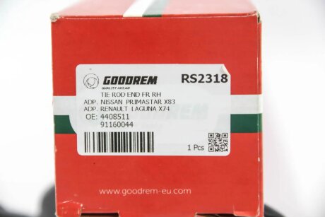 Накінечник кермової тяги goodrem RS2318