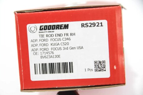 Накінечник кермової тяги goodrem RS2921