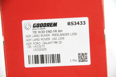 Накінечник кермової тяги goodrem RS3433
