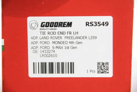 Накінечник кермової тяги goodrem RS3549