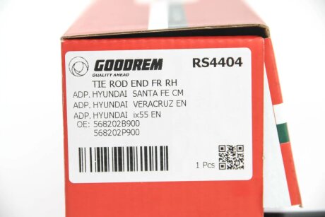 Наконечник рулевой тяги goodrem RS4404