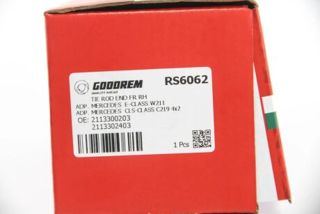 Наконечник рулевой тяги goodrem RS6062