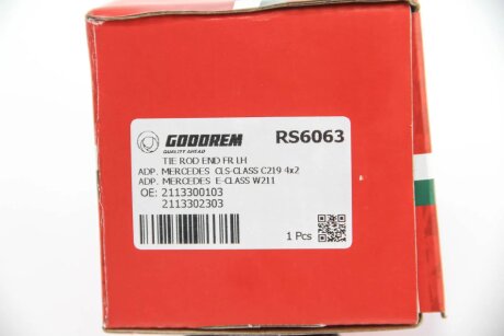 Накінечник кермової тяги goodrem RS6063