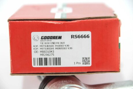 Наконечник рулевой тяги goodrem RS6666