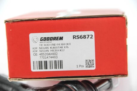 Наконечник рулевой тяги goodrem RS6872