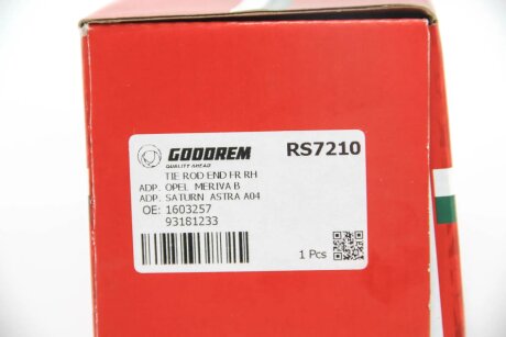 Накінечник кермової тяги goodrem RS7210