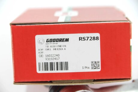 Наконечник рулевой тяги goodrem RS7288