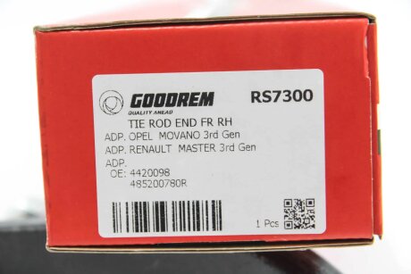 Накінечник кермової тяги goodrem RS7300