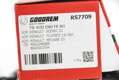 Накінечник кермової тяги goodrem RS7709