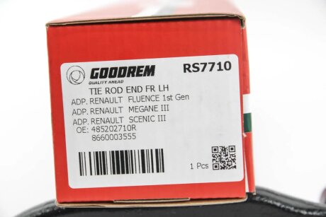 Накінечник кермової тяги goodrem RS7710
