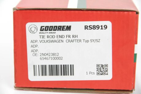 Наконечник рулевой тяги goodrem RS8919