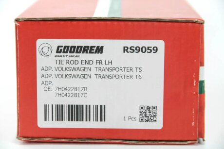 Накінечник кермової тяги goodrem RS9059