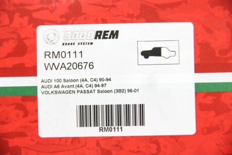 Передние тормозные колодки goodrem RM0111