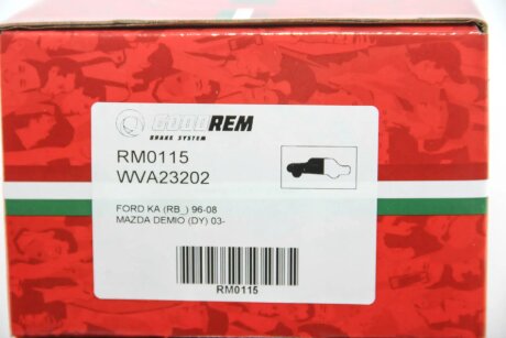 Передні тормозні (гальмівні) колодки goodrem RM0115