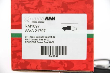 Передние тормозные колодки goodrem RM1097