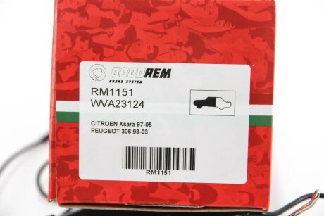 Передні тормозні (гальмівні) колодки goodrem RM1151