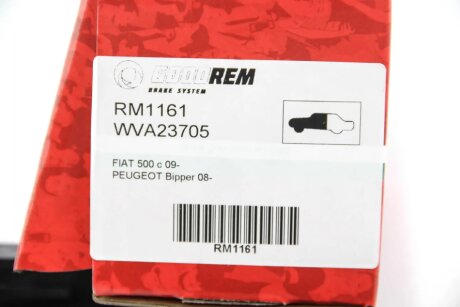 Передние тормозные колодки goodrem RM1161