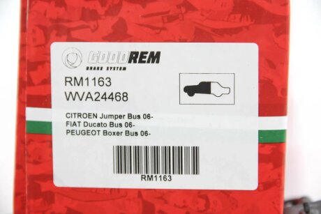 Передние тормозные колодки goodrem RM1163