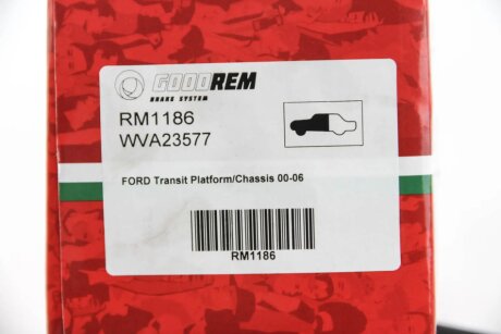 Передні тормозні (гальмівні) колодки goodrem RM1186
