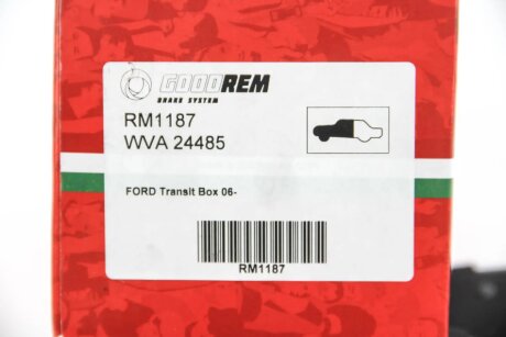 Передние тормозные колодки goodrem RM1187
