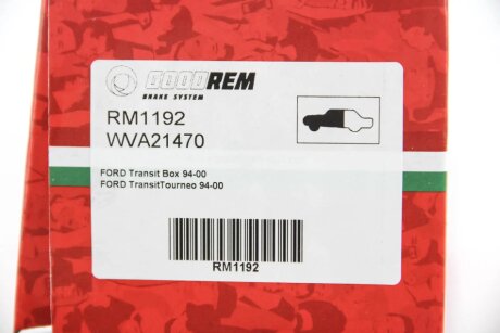Передние тормозные колодки goodrem RM1192