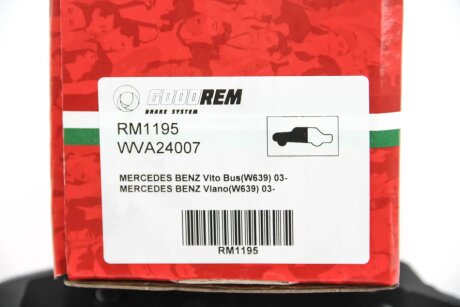 Передние тормозные колодки goodrem RM1195