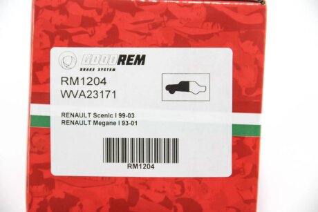 Передние тормозные колодки goodrem RM1204