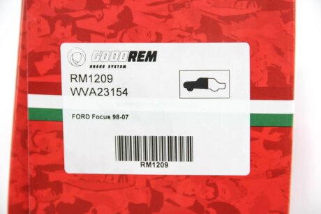 Передні тормозні (гальмівні) колодки goodrem RM1209