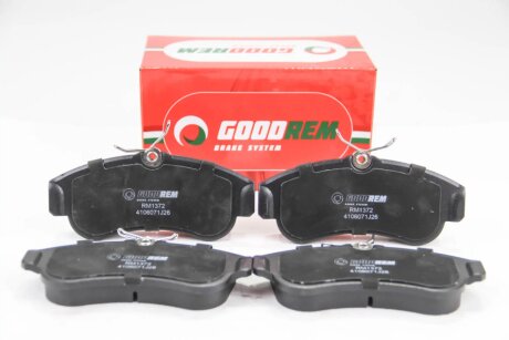 Передні тормозні (гальмівні) колодки goodrem RM1372 на Ниссан Primera