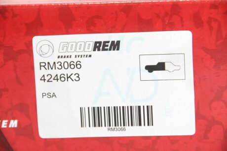 Передний тормозной диск goodrem RM3066