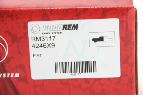 Передній гальмівний (тормозний) диск goodrem RM3117