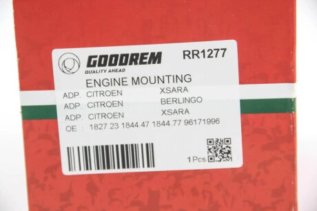 Подушка (опора) двигателя goodrem RR1277