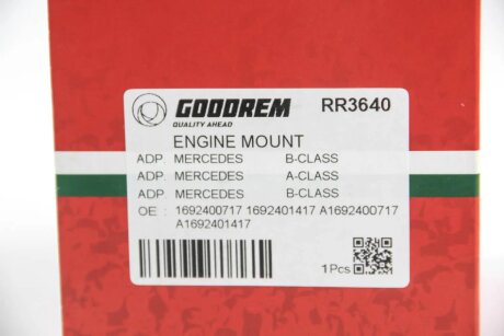 Подушка (опора) двигателя goodrem RR3640