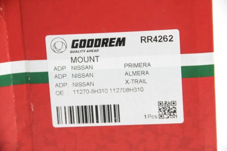 Подушка (опора) двигателя goodrem RR4262