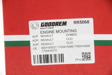 Подушка (опора) двигателя goodrem RR5068