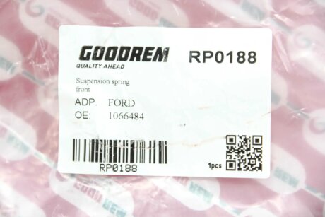 Пружина передняя goodrem RP0188
