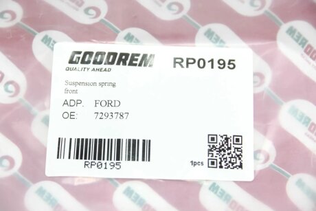 Пружина передняя goodrem RP0195