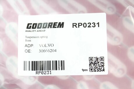 Пружина передня goodrem RP0231