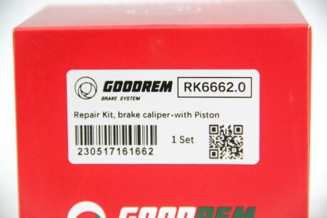 Ремкомплект переднего тормозного суппорта goodrem RK66620