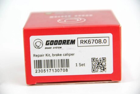 Ремкомплект переднего тормозного суппорта goodrem RK67080