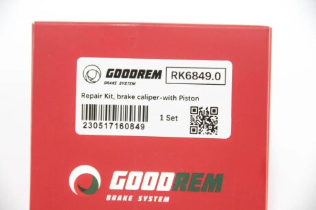 Ремкомплект переднего тормозного суппорта goodrem RK68490