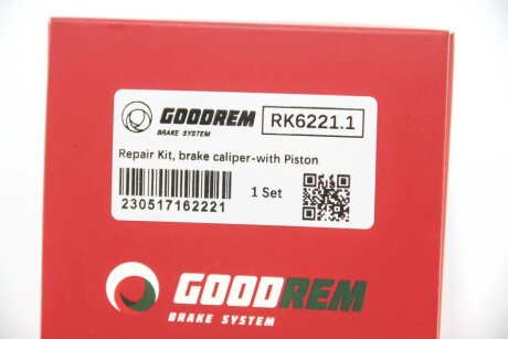 Ремкомплект заднього гальмівного супорта goodrem RK62211