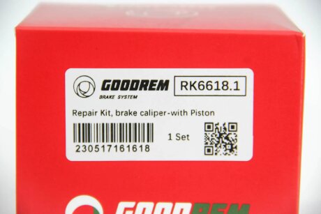 Ремкомплект заднього гальмівного супорта goodrem RK66181