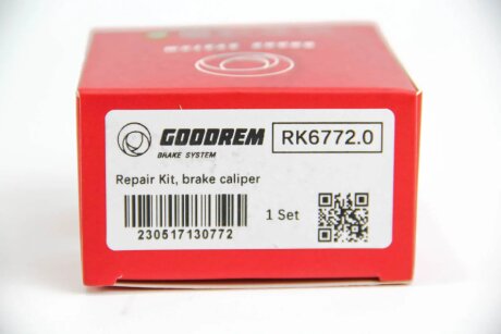 Ремкомплект заднього гальмівного супорта goodrem RK67720