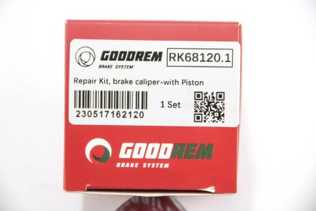 Ремкомплект заднього гальмівного супорта goodrem RK681201